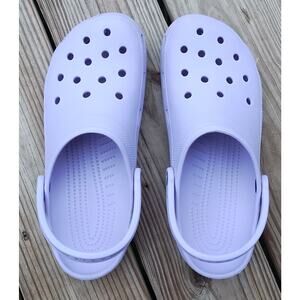 Light Purple Crocs M11/W13 - Waterproof, and Durable Slip-On Shoes for Adults